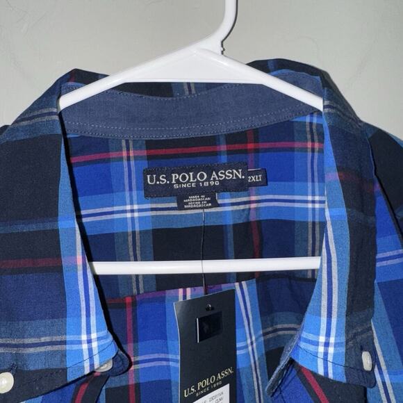 NWT U.S. Polo Assn Button Up Long Sleeve Shirt Men's 2XLT Style 23D311VA CLNV - Picture 2 of 7